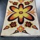 Vintage Floral Latch Hook Rug