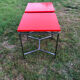 Red square tables