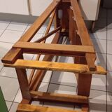 Old vintage wooden painter's stepladder