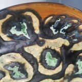 Vintage ceramic plate 70/80 signed MEH