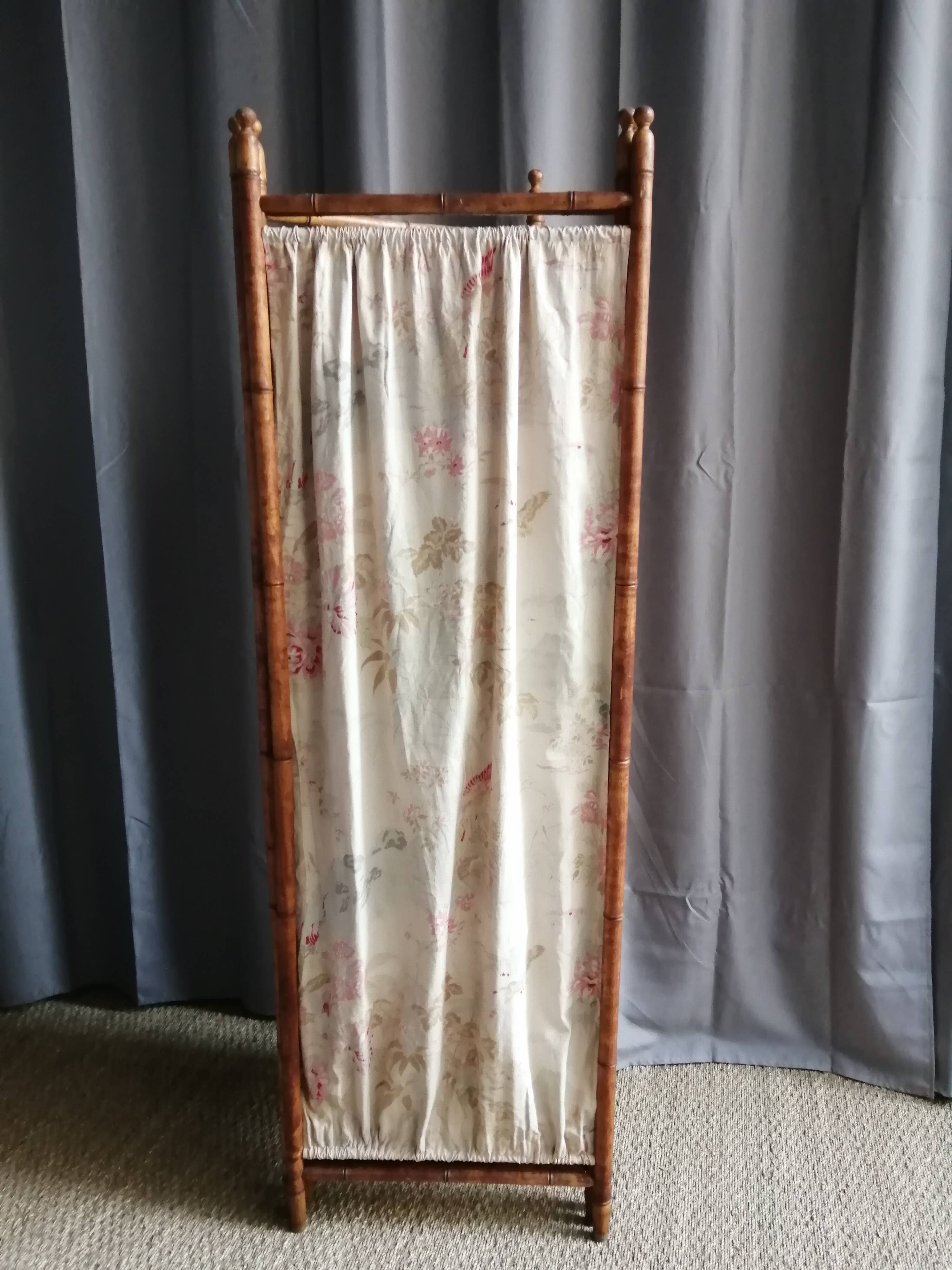 Vintage rattan screen