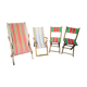 Set of 2 Chilean folding women and 2 folding chairs in vintage canvas 1970