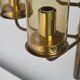 Brass wall light with five lights by Hans-Agne Jakobsson