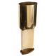 1970s brass and wood table lamp