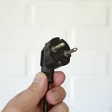 Vintage Murano glass style mushroom desk lamp brass bedside lamp 1970's