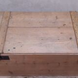 Coffre malle 118x56x54cm ancien en sapin