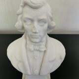 Bust of Chopin in alabaster PAT