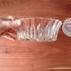 Vintage glass dessert service, bowls and serving dish.