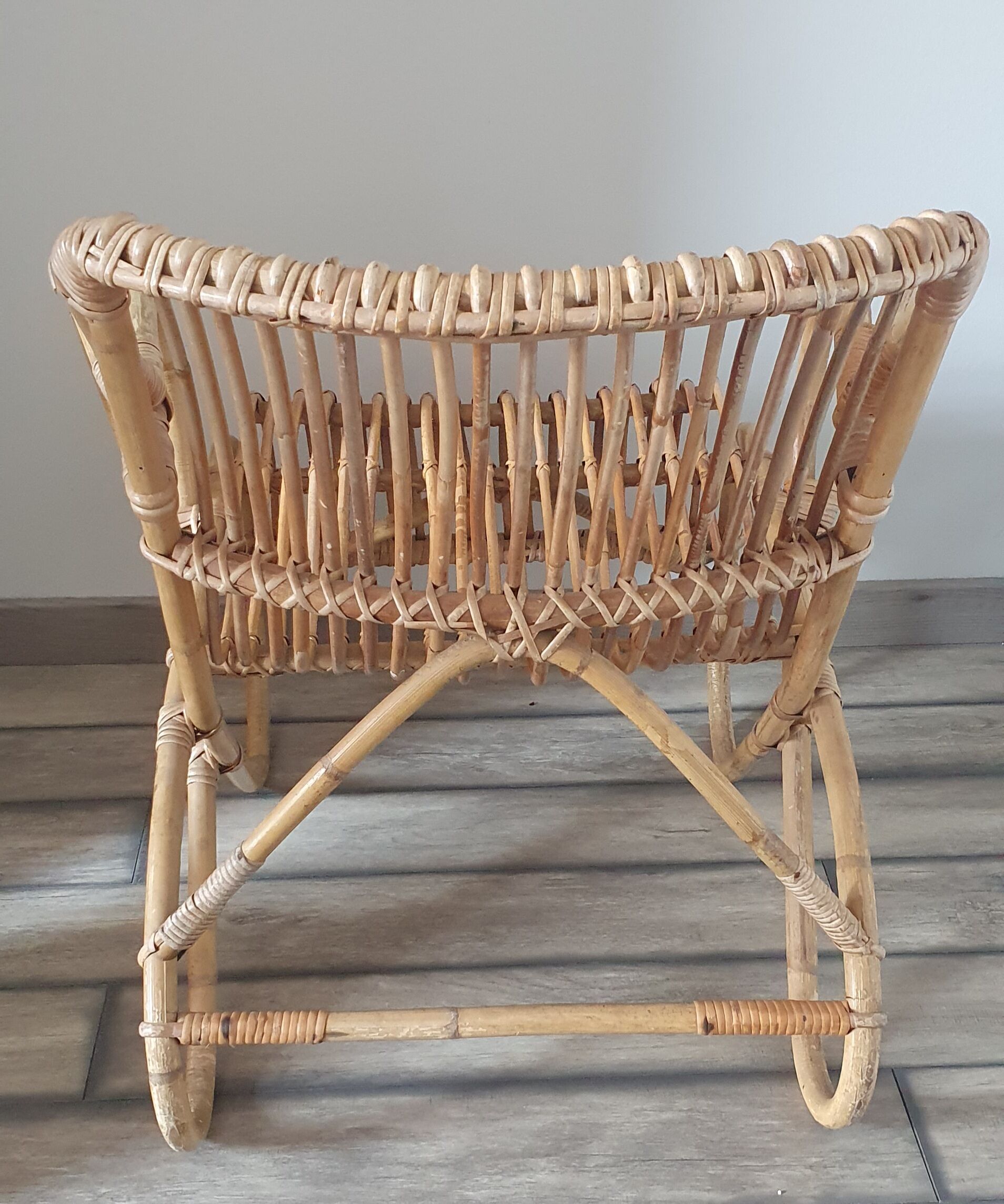 Rattan armchair