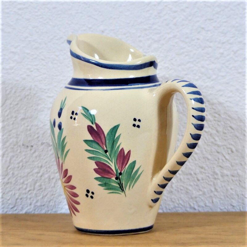 Pitcher in earthenware signed Henriot