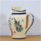 Pitcher in earthenware signed Henriot