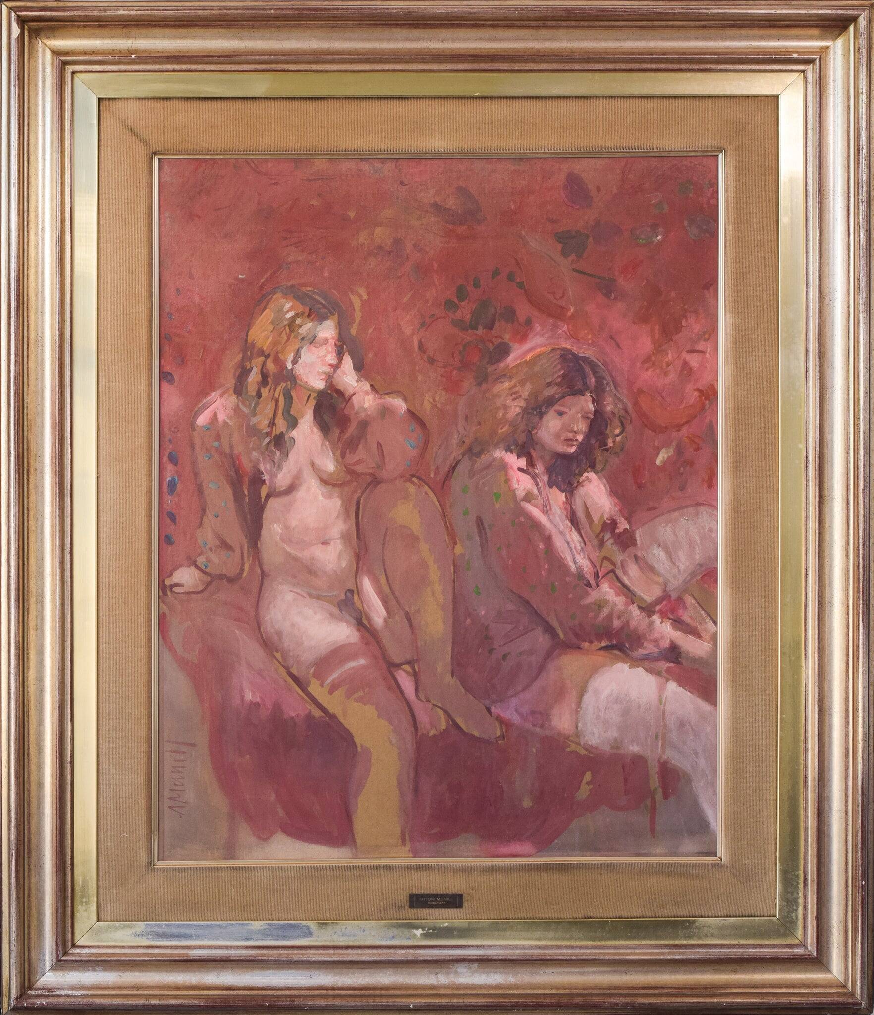 Antoni Munill - 'Mujeres' - Two Evocative Female Figures