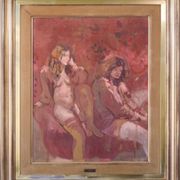 Antoni Munill - 'Mujeres' - Deux figures féminines évocatrices