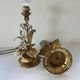 Pair of Lamps Attributed to Hans Kogl Vintage 1970 Hollywood Regency Wisteria