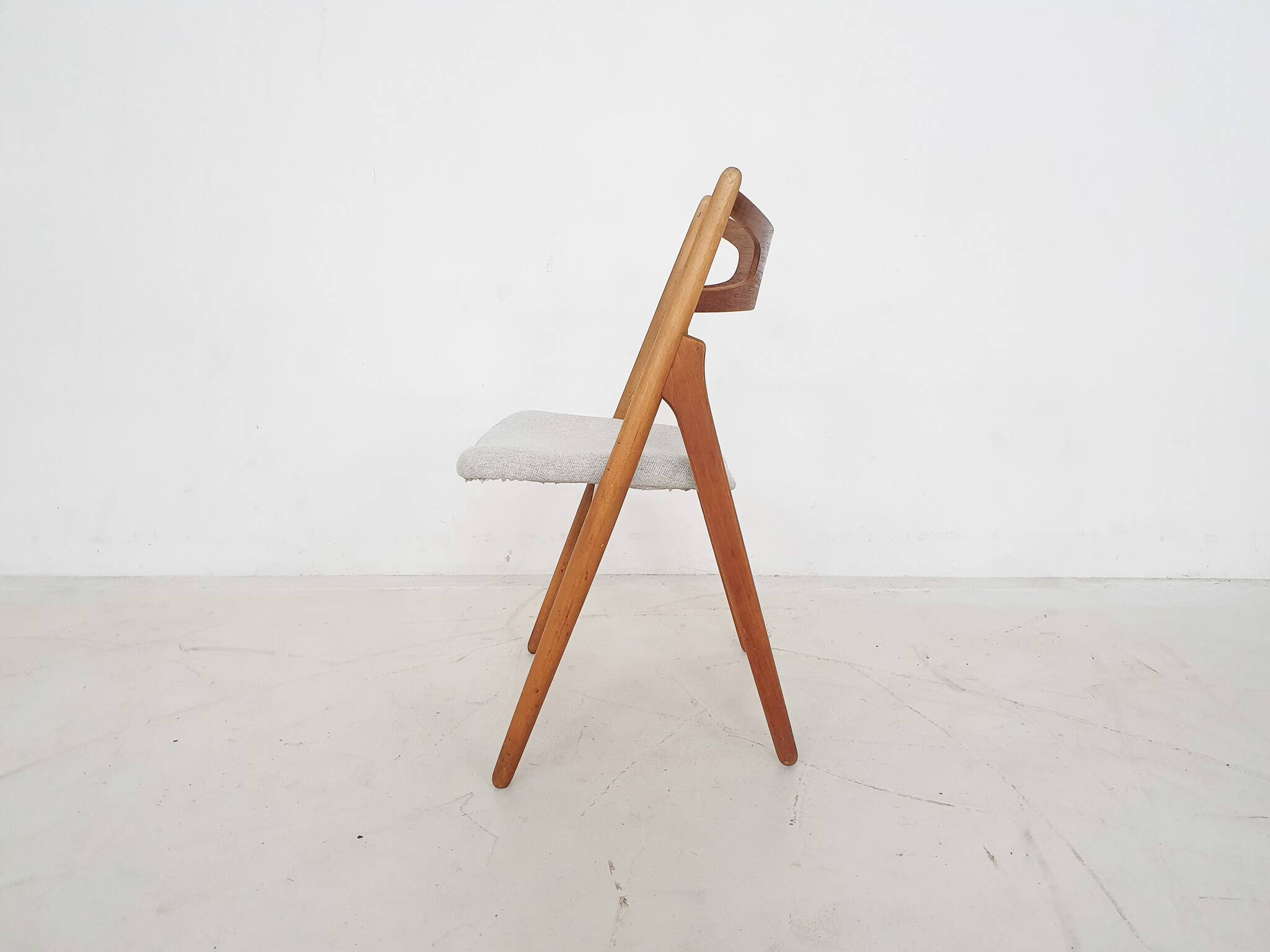 Chaise de salle à manger Hans Wegner pour Carl Hansen and Son « Sawbuck » ou CH29p