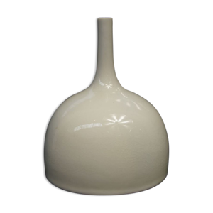 vase en céramique blanche par Rene Devie France 1972