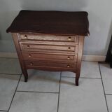 Vintage solid oak low cabinet dresser