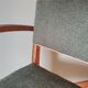 Fauteuil bridge art deco bouclette verte
