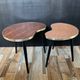 Duo of wooden and Formica coffee tables from the 60s and 70s