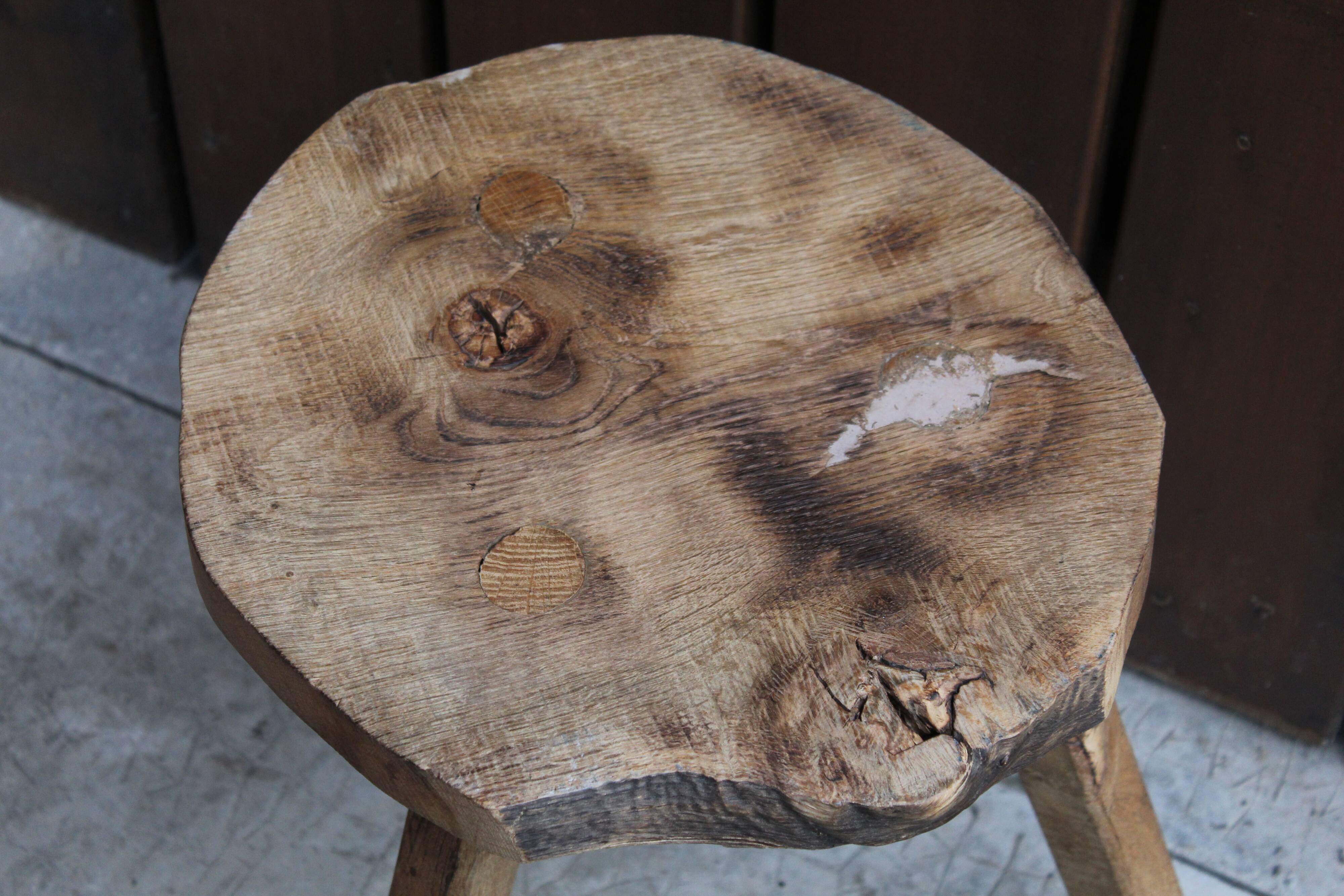 Brutalist tripod stool