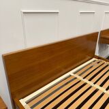 Vintage double bed and bedside tables