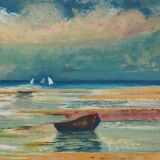 Paul Collomb: Marine air, original signed lithograph.