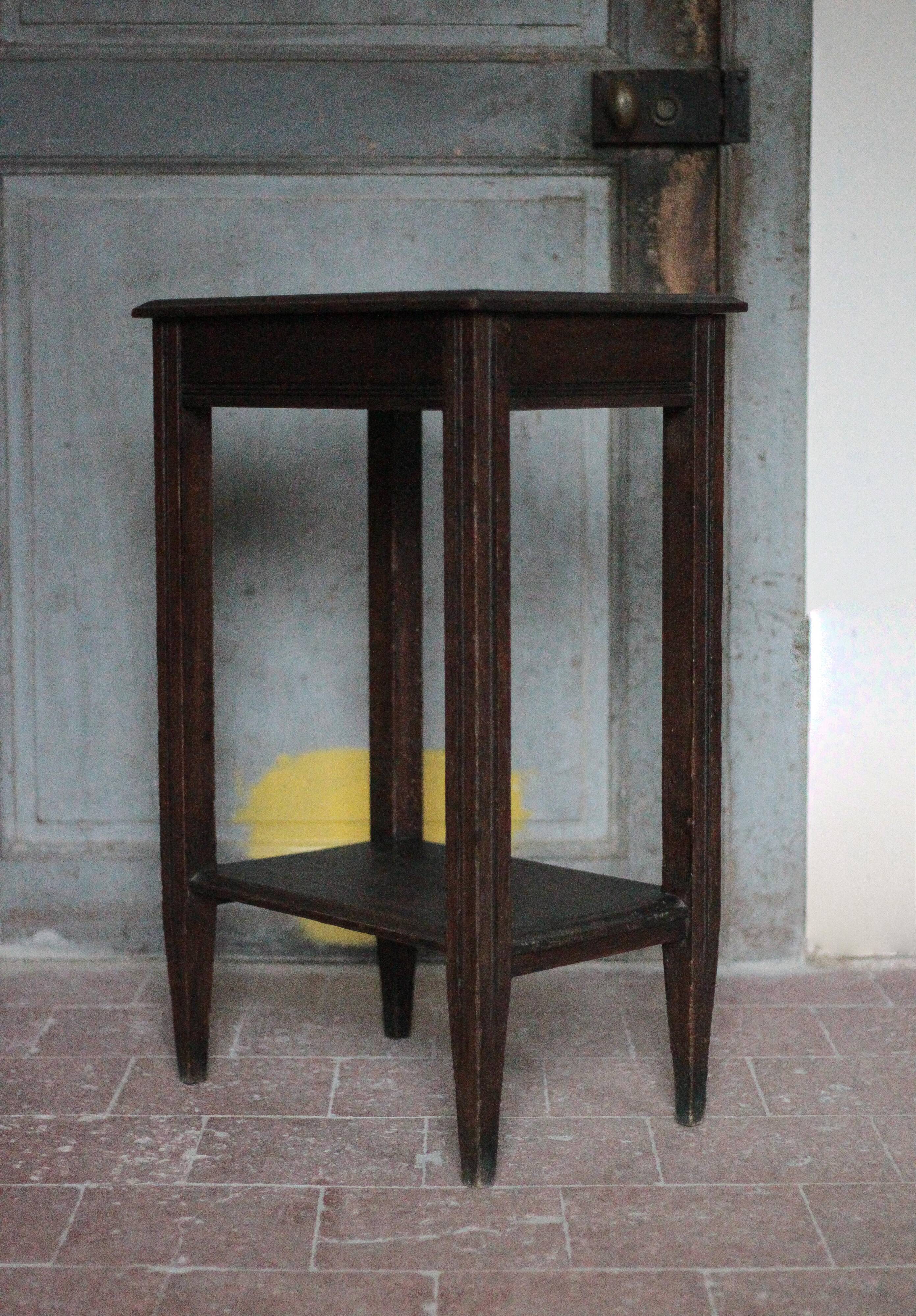 Table vintage, table bois, console art déco, table d'appoint