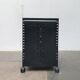 Postmodern perforated metal service trolley, 1980s