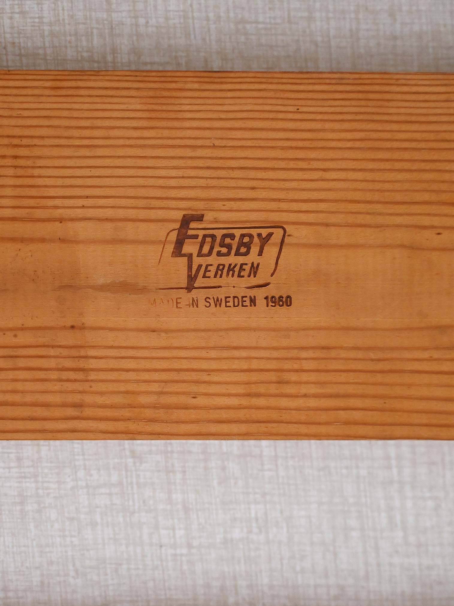 Vintage Scandinavian Edsbyverken Extendable Table with Formica Top