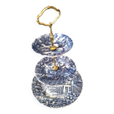 Serviteur muet 3 étages ,porcelaine Anglaise  "The Hunter" by Myott