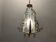 Italian art deco bronze and etched glass pendant lamp