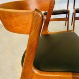 Chaises à manger vintage danoises par Kai Kristiansen pour Schou Andersens MøbelFabrik