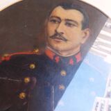 Tableau , huile sur toile , portrait d'officier XIX em
