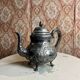 Silver-plated metal coffee and tea pot