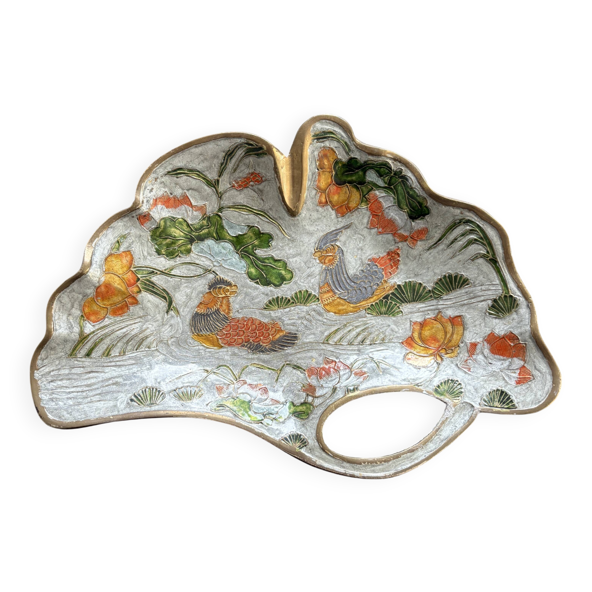 Old brass pocket emptier