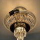 Vintage Bakalowits & Söhne ceiling light in brass and crystal