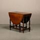 Antique English oval Gateleg Table in solid Oak, Late 19th Century