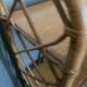 Vintage rattan shelf, library by Louis Sognot
