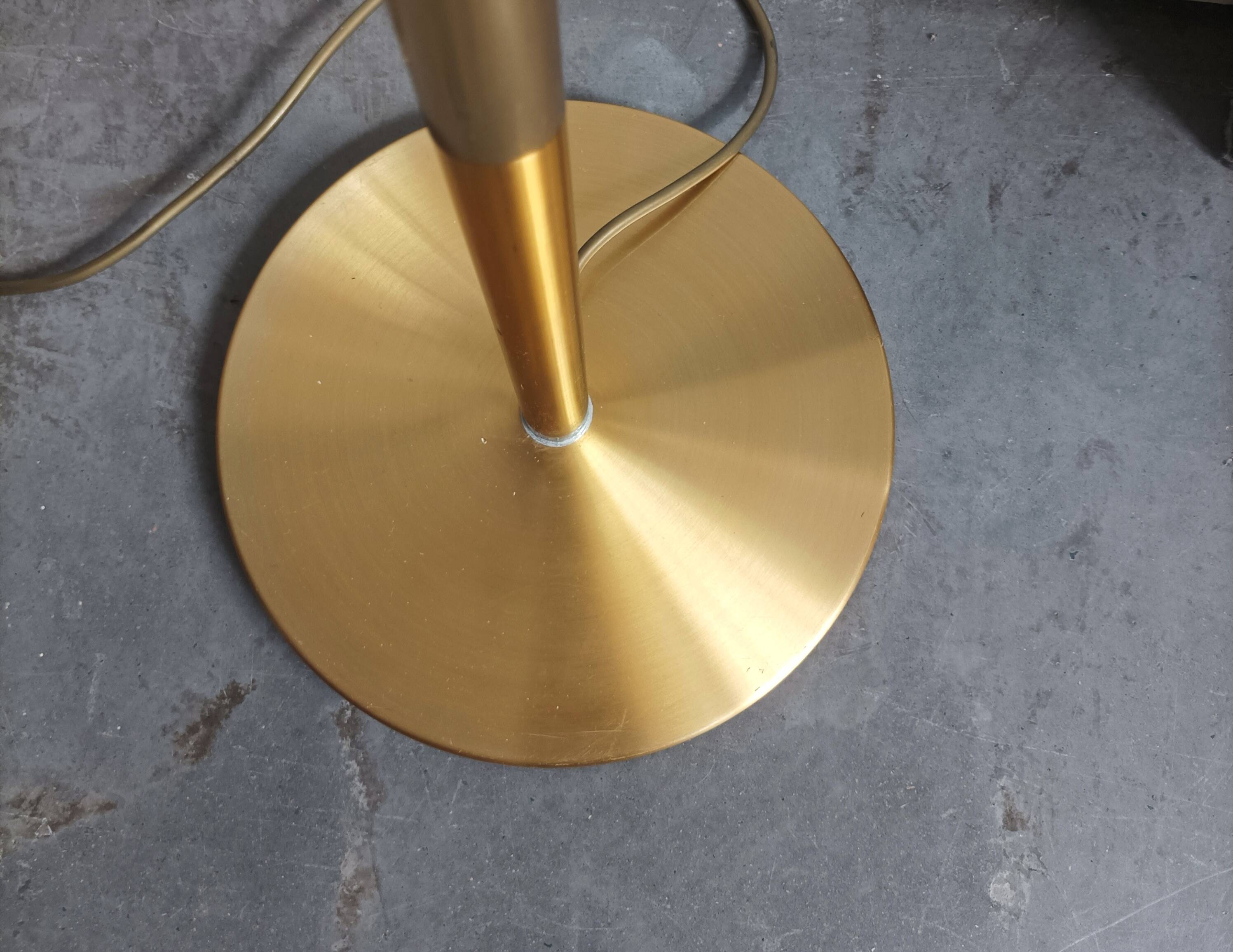 Lampadaire spots laiton doré 70s