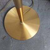 Floor lamp golden brass spots 70s