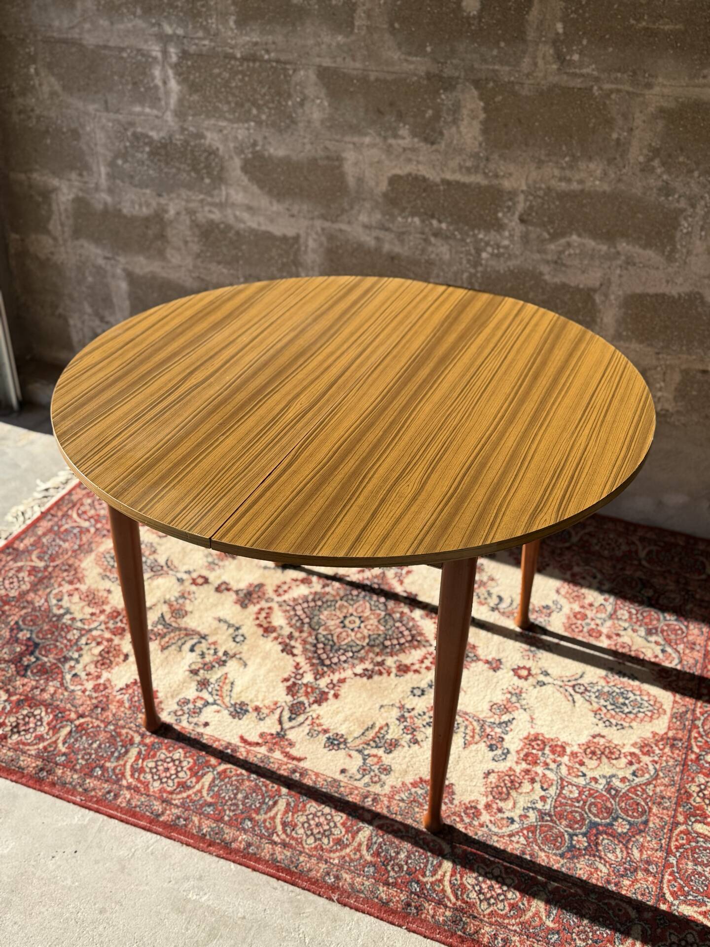 Table vintage scandinave style teck, 4 personnes, 1970