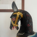 Antique wooden rocking horse