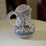 Hand-painted porcelain pitcher
