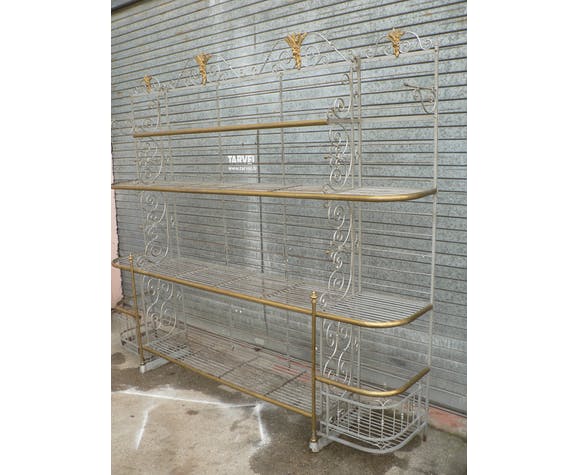 Bakery wrought iron shelf