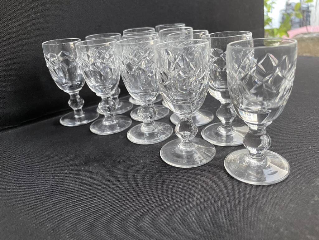6 liquor glasses signed Waterford Crystal
