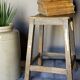 Tabouret d'atelier ancien à poignée