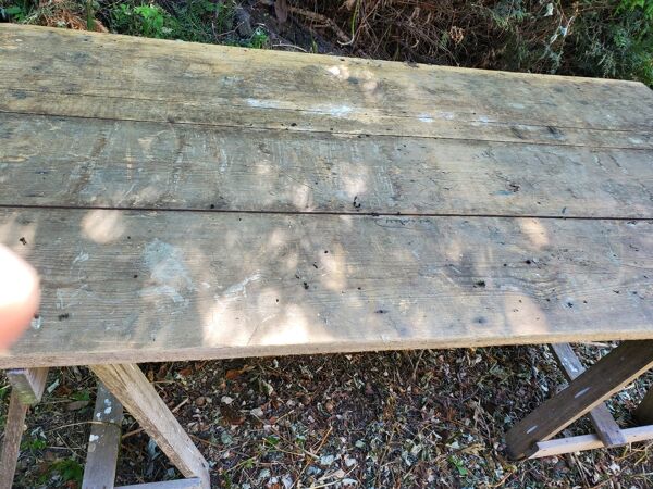 Table de travail en sapin