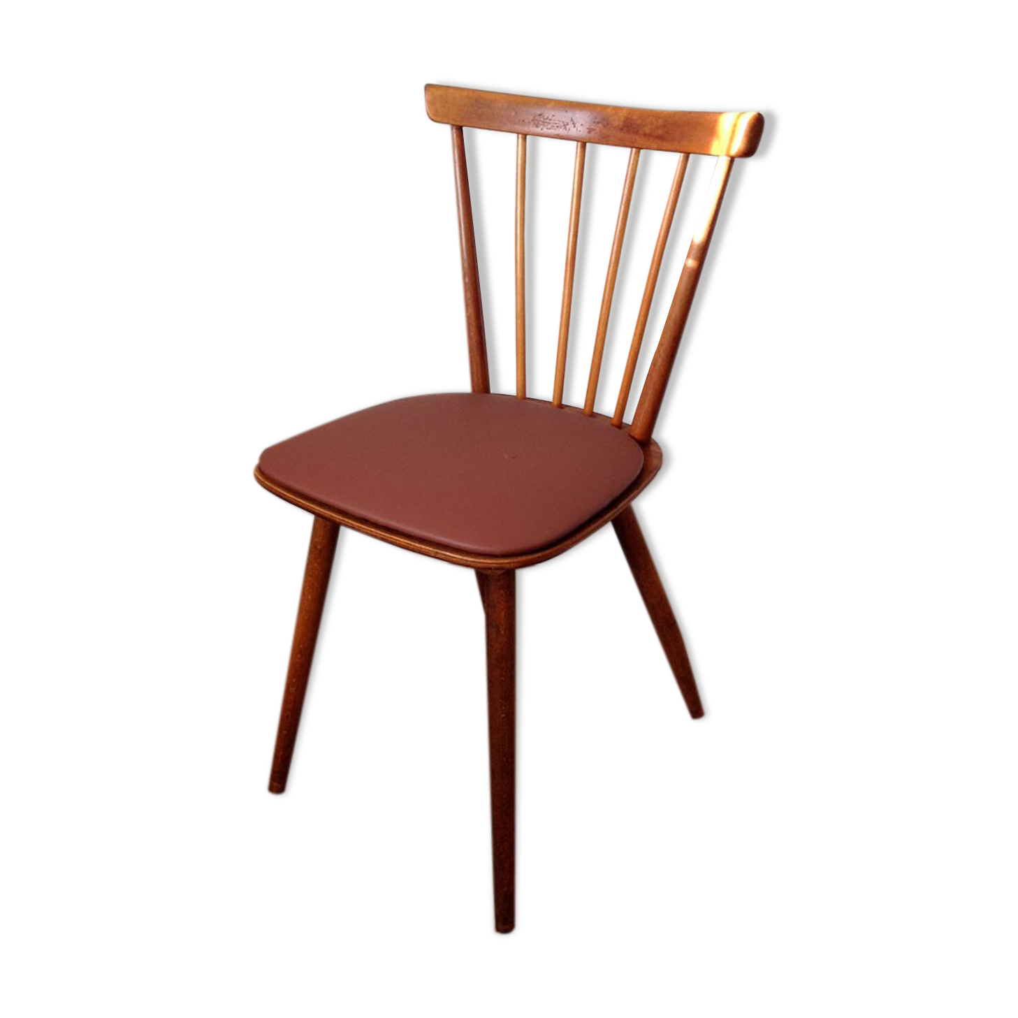 All wood chairs - terracotta