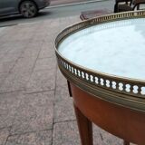 Gueridon side table old marble top vintage xxeme