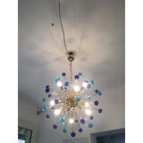 Lustre italien en verre de Murano
